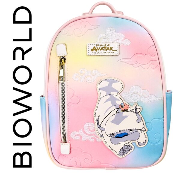 Bioworld Avatar The Last Airbender Mini Backpack – Appa & Momo Pastel Clouds - Picture 1 of 15